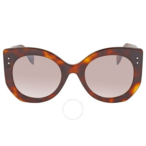 51mm cat eye sunglasses fendi|fendi cat eye sunglasses pink.